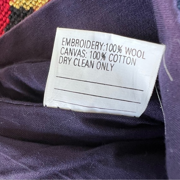 Handcrafted Needlepoint Christmas Stockings Santa Dog Angel Peace Blue Red 11x18 - Picture 13 of 15